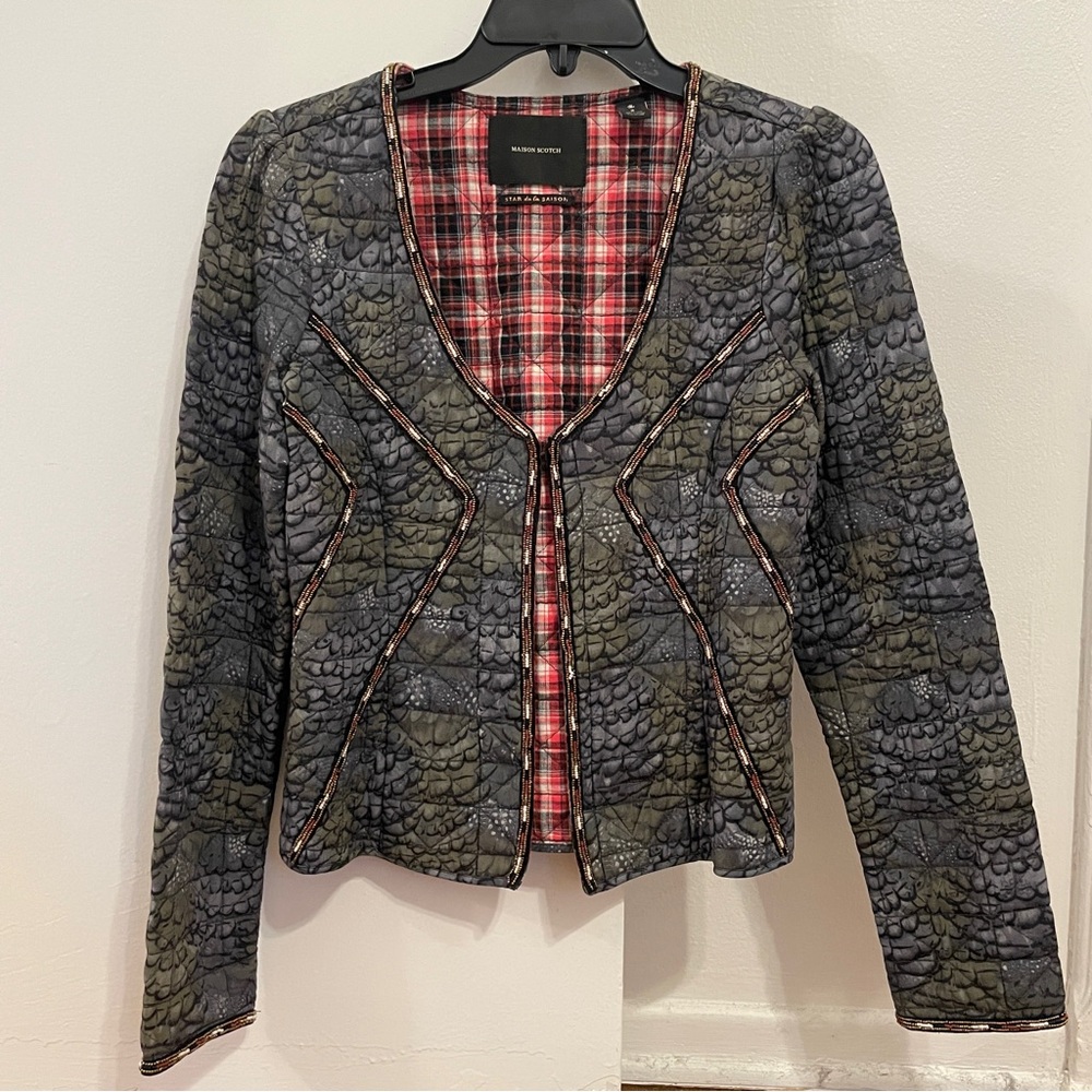Beaded Maison Scotch Star de la Saison Jacket